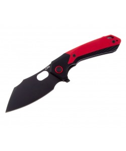 Нож складной CJRB Cutlery Caldera 8,9 см, сталь AR-RPM9, рукоять Black/Red G10