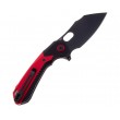Нож складной CJRB Cutlery Caldera 8,9 см, сталь AR-RPM9, рукоять Black/Red G10 - фото № 2