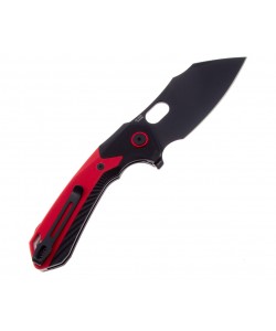Нож складной CJRB Cutlery Caldera 8,9 см, сталь AR-RPM9, рукоять Black/Red G10