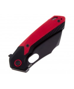 Нож складной CJRB Cutlery Caldera 8,9 см, сталь AR-RPM9, рукоять Black/Red G10