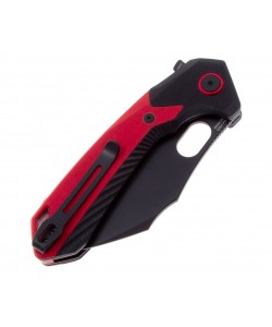 Нож складной CJRB Cutlery Caldera 8,9 см, сталь AR-RPM9, рукоять Black/Red G10