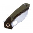 Нож складной CJRB Cutlery Caldera 8,9 см, сталь AR-RPM9, рукоять Black/Green G10 - фото № 3