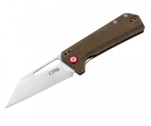 Нож складной CJRB Cutlery Ruffian 7,9 см, сталь AR-RPM9, рукоять Micarta Olive