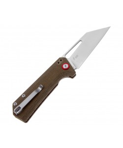 Нож складной CJRB Cutlery Ruffian 7,9 см, сталь AR-RPM9, рукоять Micarta Olive