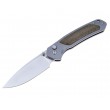 Нож складной CJRB Cutlery Pyrite 7,9 см, сталь S35VN, рукоять Titanium/Micarta - фото № 1