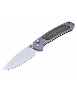 Нож складной CJRB Cutlery Pyrite 7,9 см, сталь S35VN, рукоять Titanium/Micarta
