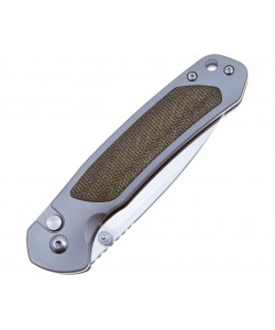 Нож складной CJRB Cutlery Pyrite 7,9 см, сталь S35VN, рукоять Titanium/Micarta