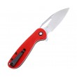 Нож складной CJRB Cutlery Lago 8,7 см, сталь AR-RPM9, рукоять G10 Red - фото № 2