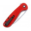 Нож складной CJRB Cutlery Lago 8,7 см, сталь AR-RPM9, рукоять G10 Red - фото № 4