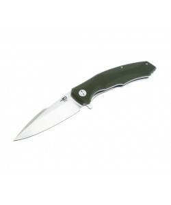 Нож складной Bestech Warwolf 8,9 см, сталь D2, рукоять G10 Green