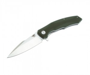 Нож складной Bestech Warwolf 8,9 см, сталь D2, рукоять G10 Green