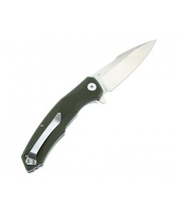 Нож складной Bestech Warwolf 8,9 см, сталь D2, рукоять G10 Green