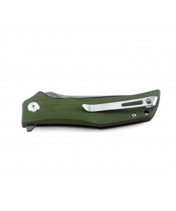 Нож складной Bestech Scimitar 8,9 см, сталь D2, рукоять G10 Green