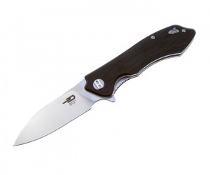 Нож складной Bestech Beluga 7,5 см, сталь D2, рукоять G10 Black