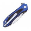 Нож складной Bestech Beluga 7,5 см, сталь D2, рукоять G10 Black/Blue - фото № 3
