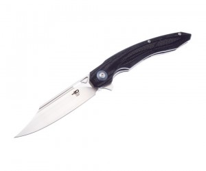 Нож складной Bestech Fanga 10,8 см, сталь D2, рукоять G10/Carbon Black