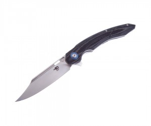 Нож складной Bestech Fanga 10,8 см, сталь D2, рукоять G10/Carbon Grey