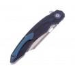 Нож складной Bestech Fanga 10,8 см, сталь D2, рукоять G10/Carbon Black/Blue - фото № 4