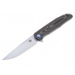 Нож складной Bestech Ascot 9,7 см, сталь D2 рукоять G10/Carbon Grey - фото № 1
