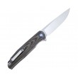 Нож складной Bestech Ascot 9,7 см, сталь D2 рукоять G10/Carbon Grey - фото № 2