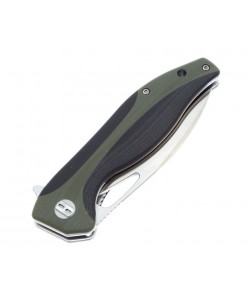 Нож складной Bestech Komodo 8,5 см, сталь D2, рукоять G10 Black/Green