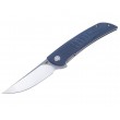 Нож складной Bestech Swift 9 см, сталь D2, рукоять Micarta Blue/Gray - фото № 1