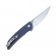 Нож складной Bestech Swift 9 см, сталь D2, рукоять Micarta Blue/Gray - фото № 4