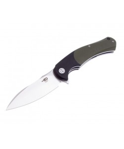 Нож складной Bestech Penguin 9,2 см, сталь D2, рукоять G10 Black/Green