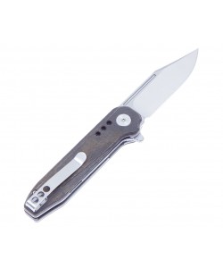Нож складной Bestech Syntax Satin 7,2 см, сталь 154CM, рукоять Micarta Green