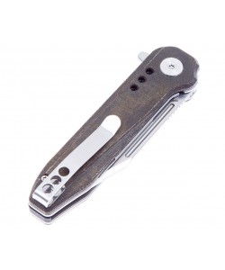 Нож складной Bestech Syntax Satin 7,2 см, сталь 154CM, рукоять Micarta Green