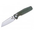 Нож складной Bestech Slasher 7,8 см, сталь D2, рукоять Micarta Green - фото № 1