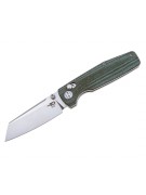 Нож складной Bestech Slasher 7,8 см, сталь D2, рукоять Micarta Green