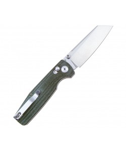 Нож складной Bestech Slasher 7,8 см, сталь D2, рукоять Micarta Green