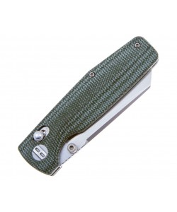 Нож складной Bestech Slasher 7,8 см, сталь D2, рукоять Micarta Green