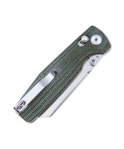 Нож складной Bestech Slasher 7,8 см, сталь D2, рукоять Micarta Green