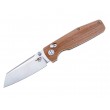 Нож складной Bestech Slasher 7,8 см, сталь D2, рукоять Micarta Brown - фото № 1