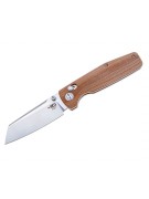 Нож складной Bestech Slasher 7,8 см, сталь D2, рукоять Micarta Brown