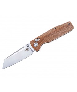 Нож складной Bestech Slasher 7,8 см, сталь D2, рукоять Micarta Brown