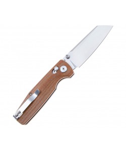 Нож складной Bestech Slasher 7,8 см, сталь D2, рукоять Micarta Brown