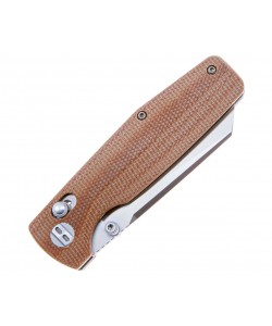 Нож складной Bestech Slasher 7,8 см, сталь D2, рукоять Micarta Brown