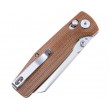 Нож складной Bestech Slasher 7,8 см, сталь D2, рукоять Micarta Brown - фото № 4