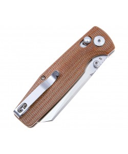 Нож складной Bestech Slasher 7,8 см, сталь D2, рукоять Micarta Brown