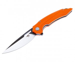 Нож складной Bestech Ornetta 9 см, сталь D2, рукоять G10 Orange