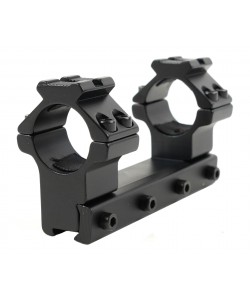 Кронштейн-монолит 25,4 мм Patriot BH-MSLH25/21+W на «ласточкин хвост», 10 см (высокий, Weaver сверху)