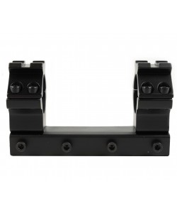 Кронштейн-монолит 25,4 мм Patriot BH-MSLH25/21+W на «ласточкин хвост», 10 см (высокий, Weaver сверху)