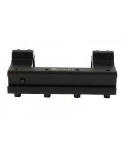 Кронштейн-монолит 25,4 мм Patriot BH-MSLH25/21+W на «ласточкин хвост», 10 см (высокий, Weaver сверху)