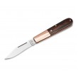 Нож складной Boker Manufaktur Barlow Copper Integral Desert Ironwood 6,4 см, сталь N690, рукоять медь - фото № 1