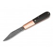 Нож складной Boker Manufaktur Barlow Copper Integral Micarta 6,4 см, сталь N690, рукоять Micarta - фото № 1