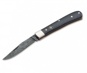 Нож складной Boker Manufaktur Trapper Uno Burlap 8,4 см, сталь O-1 Tool Steel, рукоять Micarta