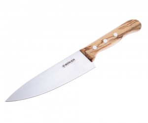 Нож кухонный Boker Tenera Chef's Medium 15,8 см, сталь С75, рукоять дерево
